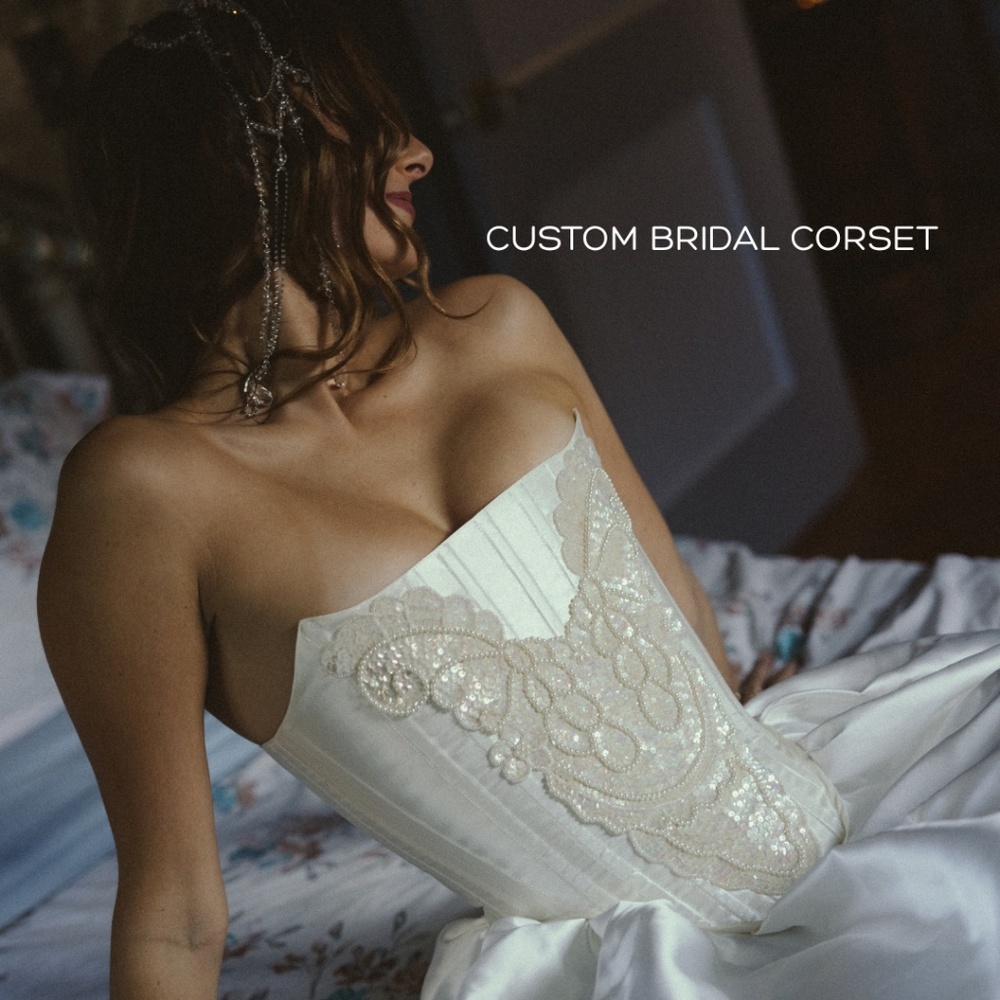 Custom Bridal Corset: Handmade Lace Wedding Bustier